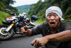 惊魂一刻！巴厘岛下坡弯道车祸，幸存者讲述惊险瞬间