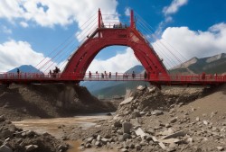 震惊！四川阿坝红旗特大桥彩虹变断桥，背后真相让人哭笑不得