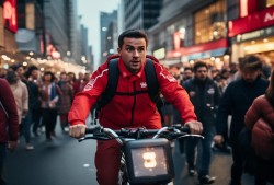 外卖小哥火线救援超时赔钱，平台回应引热议