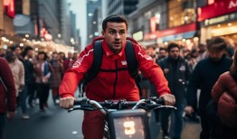 外卖小哥火线救援超时赔钱，平台回应引热议