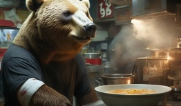 熊出没在拉面店，日本店员被熊袭击后，依然坚守岗位，一碗拉面温暖人心