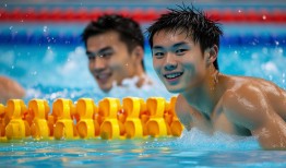 泳池新星闪耀，张展硕200米自由泳再夺金，潘展乐紧随其后斩获铜牌