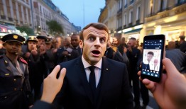 马克龙遭遇‘特殊’路检，一场意外的‘国际通话’