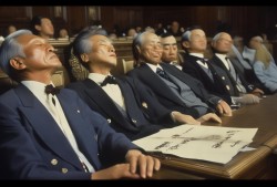 日本4名前首相国会酣睡 引爆网络热议，是政治家的午休还是午睡的另类诠释？