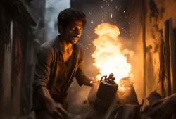 悲情一幕，热心男子助人为乐反遭不幸，关液化气瓶时遭遇爆炸离世