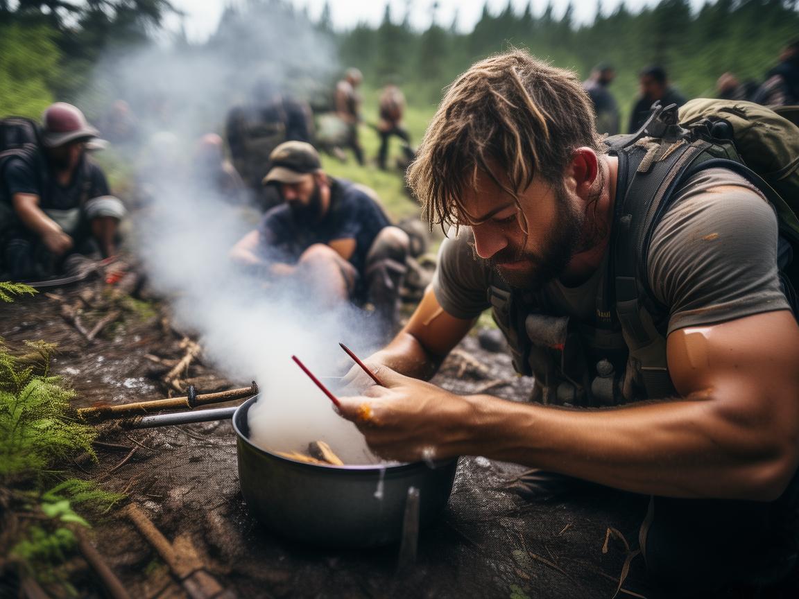 荒野求生赛,烧红泥土治拉肚子?这波操作我服! 荒野求生赛,烧红泥土治拉肚子?这波操作我服!