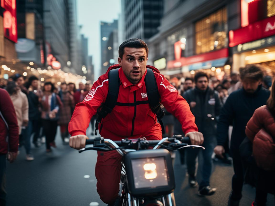 外卖小哥火线救援超时赔钱，平台回应引热议