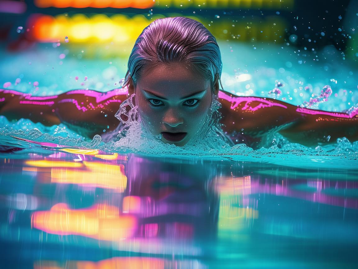 万乐天，50米仰泳赛场上的水中飞鱼