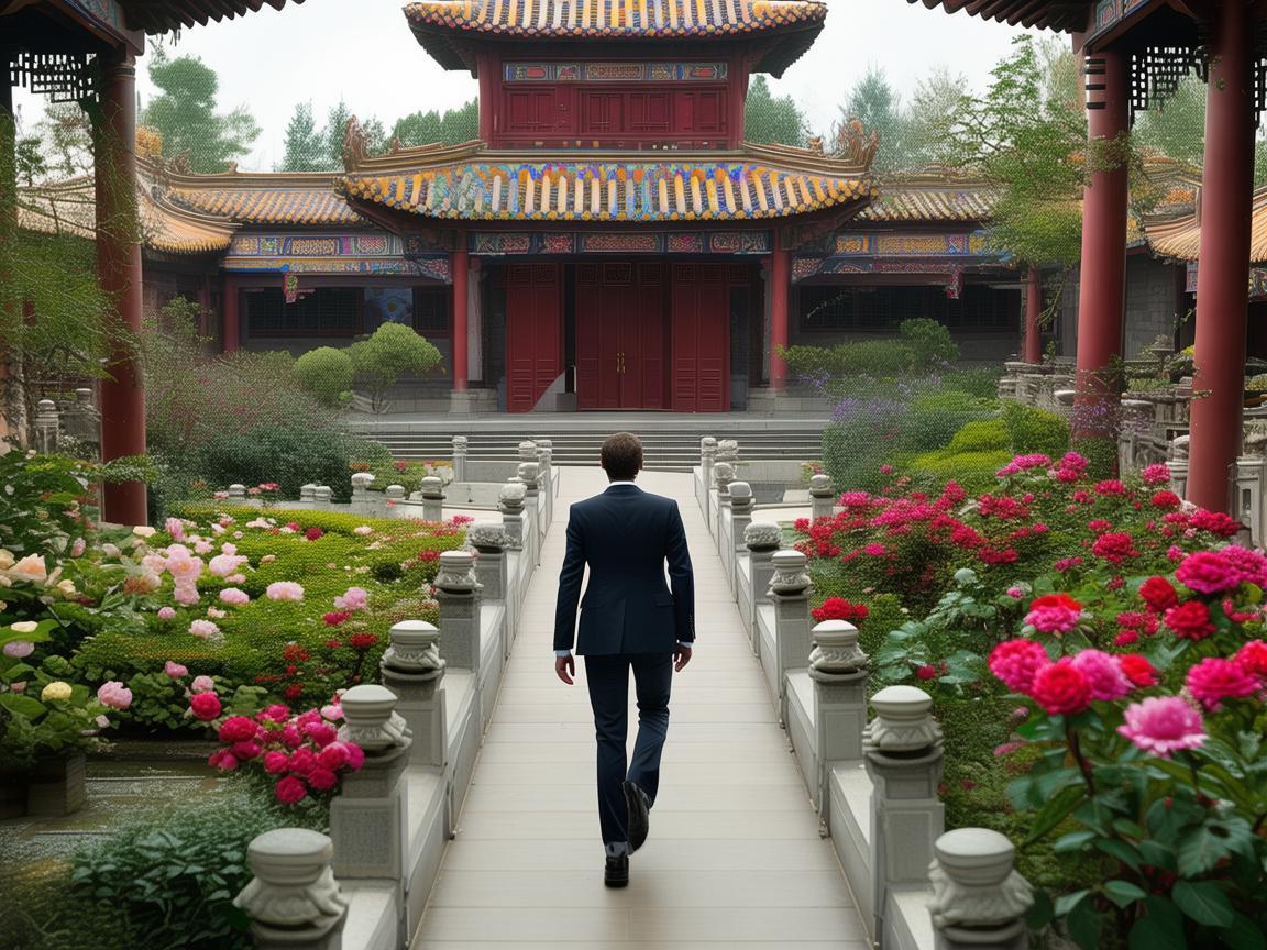 马克龙穿越乾隆花园，一场跨越时空的文化奇遇